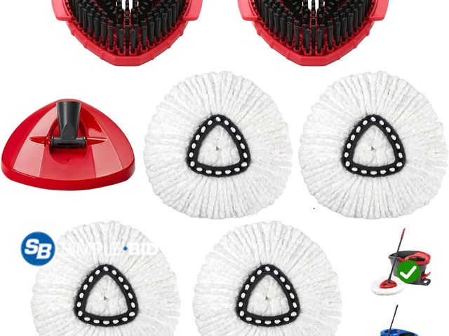 Lot 58-77708 - New 7 Pack Mop Replace Head for Ocedar Spin Mop Replacements Scrubber | Compatible O Cedar EasyWring...