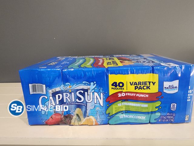 Lot 58-35789 - CAPRI SUN! - variety pack - Fruit punch - Strawberry kiwi - Pacific cooler - 10 pouches in each box ...