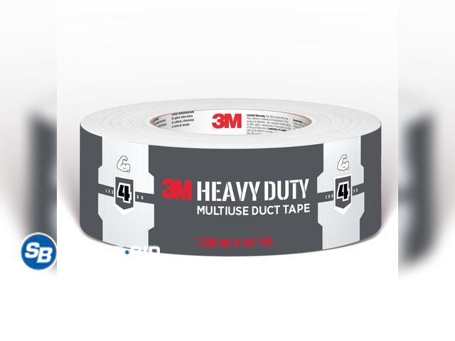 Lot 58-67328 - New 3M Heavy Duty White Duct Tape, 1.88 in. x 45 yd., 1 Roll