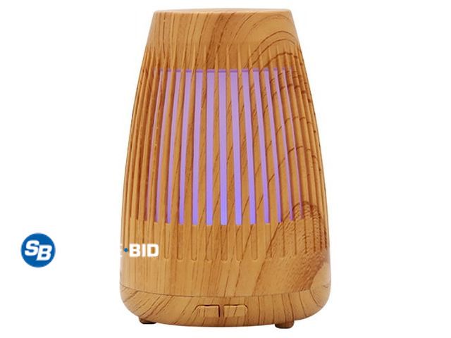 Lot 58-28225 - New Mainstays Cool Mist Ultrasonic Aroma Diffuser 100ml Wood &amp; White