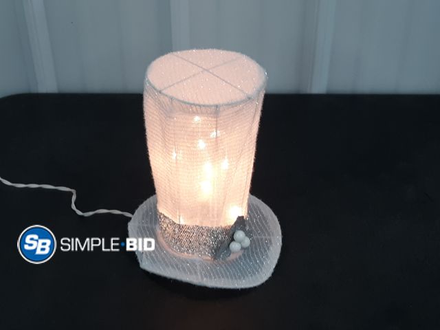 Lot 58-29608 - New Lighted Tinsel Snowman top hat