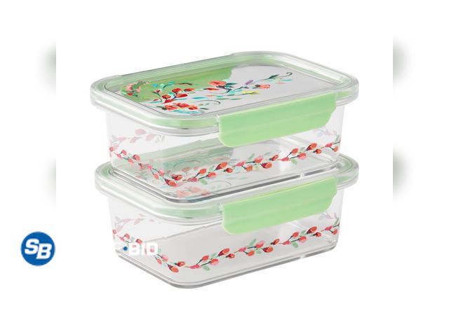 Lot 58-50926 - New The Pioneer Woman Painted Meadow 4-Cup Rectangle Tritan Food Storage Containers with Tritan Lid,...