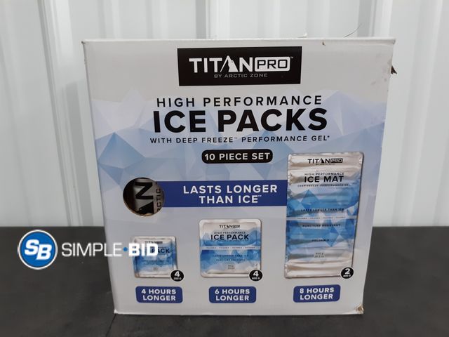 Lot 58-77794 - New Titan PRO by Arctic Zone High Performance 10-piece Ice Pack