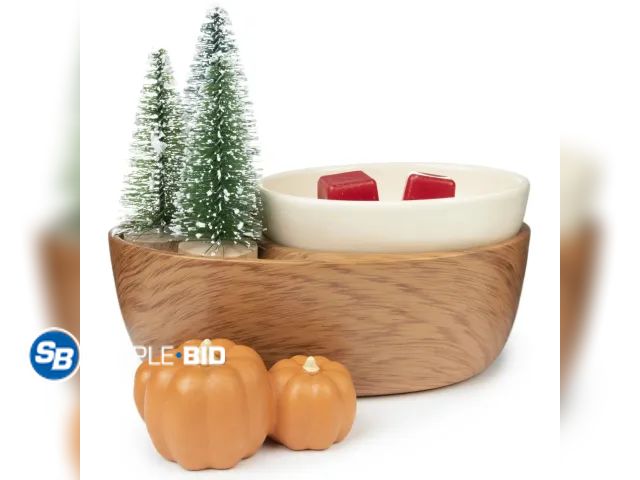 Lot 58-21707 - New Better Homes &amp; Gardens Full Season Fragrance Warmer Pumpkins Christmas Trees