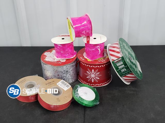 Lot 58-84128 - Lot of Ribbon - variety of styles and sizes - unused