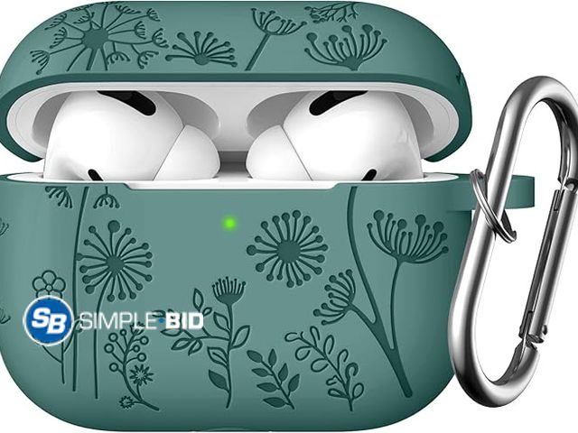 Lot 58-21673 - Lot of (6) New Lerobo for AirPods Pro 2 Case Cover, Flower Engraved Case Compatible with Apple Airpo...