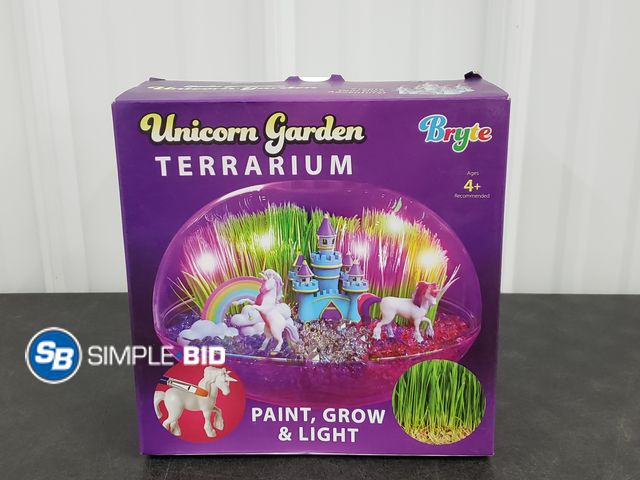 Lot 58-40437 - Unicorn Garden Terrarium - Paint, Grow &amp; Light