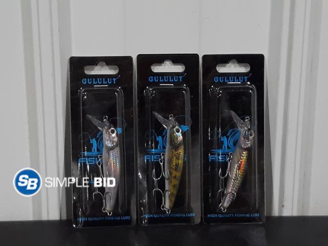 Lot 58-35007 - Lot of  (3) Gululut High Quality Fishing Lures