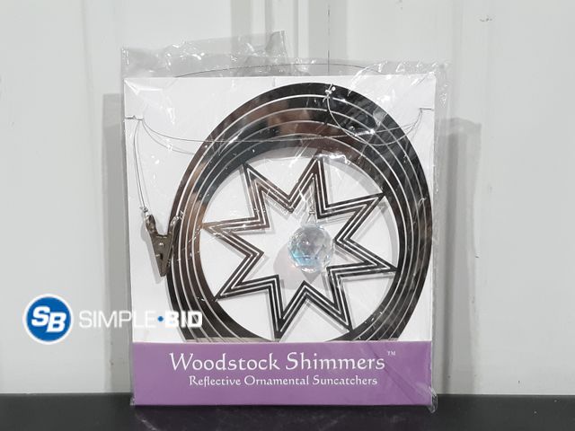 Lot 58-28530 - New Woodstock Shimmers Reflective Ornamental Suncatchers