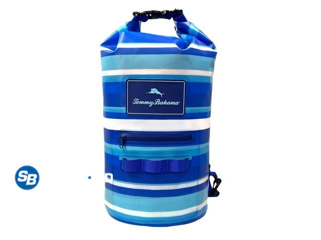 Lot 58-64277 - New Tommy Bahama 20L Waterproof Dry Bag - Harbor Stripe