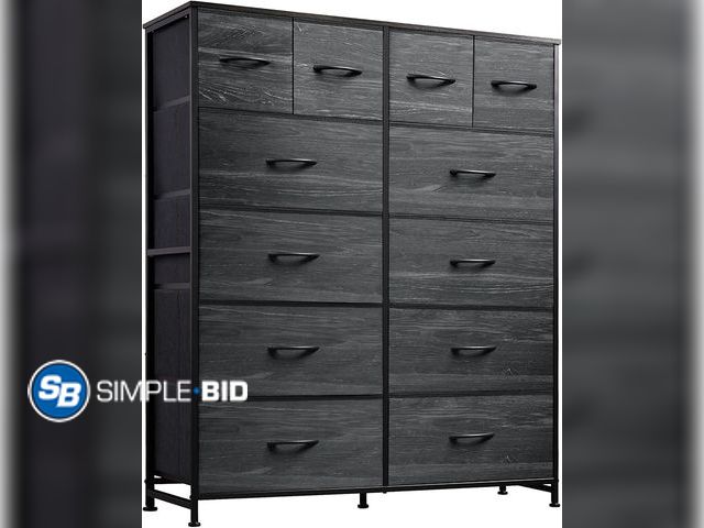 Lot 58-26721 - WLIVE Tall Dresser for Bedroom with 12 Drawers, Dressers &amp; Chests of Drawers, Fabric Dresser for...