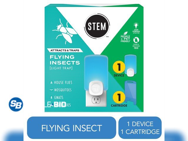 Lot 58-58464 - New STEM Light Trap, Attracts and Traps Flying Insects, Emits Soft Blue Light, [Includes Starter Kit...