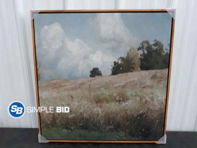 Lot 58-41729 - Farmhouse Wood Framed Artwork - 24 x 24"