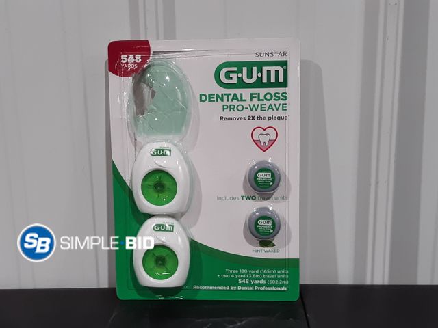 Lot 58-35143 - GUM Dental Floss Pro Weave - (2) Large (2) Travel Size