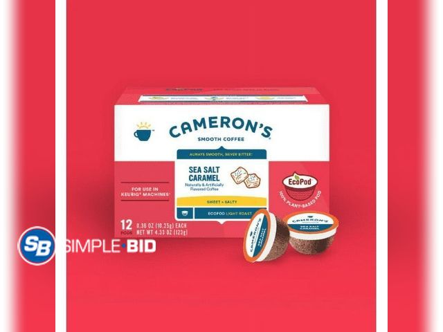 Lot 58-71931 - Cameron's Specialty Coffee Sea Salt Caramel Single Serve Pods - unopened - expired