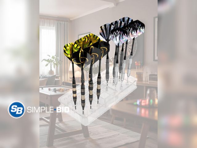 Lot 58-58595 - New Acrylic Darts Holder Stand - Wall-Mounted Organizer Dart Holder for Darts &amp; Dart Accessories...