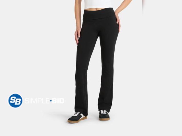 Lot 58-83013 - No Boundaries Flare Pants with Foldover Waistband, 32'' Inseam - Size XS 0-2 - NWT