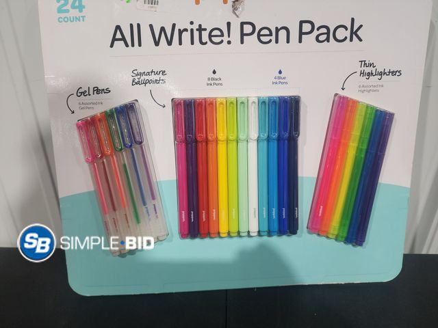 Lot 58-69861 - New Poppin All Write! Pen Pack (24 ct.)