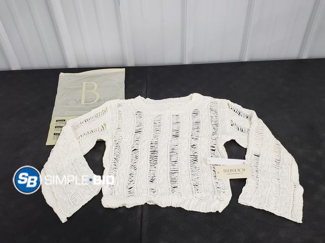 Lot 58-40387 - Women's White Cover up Shirt - S/M