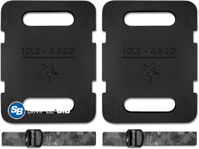 Lot 58-57054 - Yes4All Attachable Rucking Weight for Backpack, Cast Iron Training Weight Plate with Quick-Attach St...