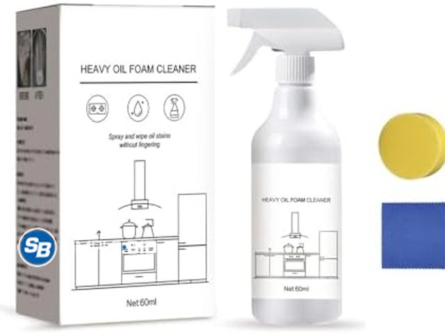 Lot 58-26633 - New VIED 60ml Heavy Oil Foam Cleaner, Foam Spray Tablets &amp; Spray Bottle Oven Cleaner