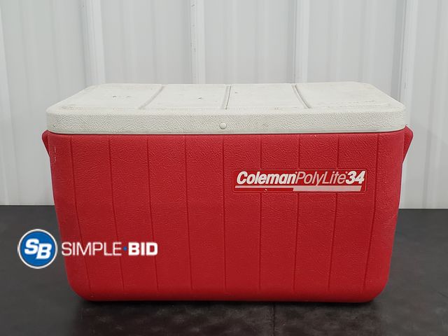 Lot 58-52239 - Coleman Polylite 34 cooler - used but in good condition