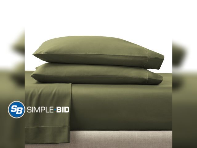 Lot 58-39000 - New Better Homes &amp; Gardens 2-Piece 400 Thread Count Dark Cilantro Performance HYGROCOTTON® Pillo...