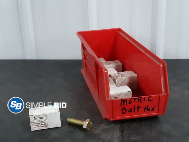 Lot 58-38110 - Plastic Organizer with Various Metric Bolt Hex