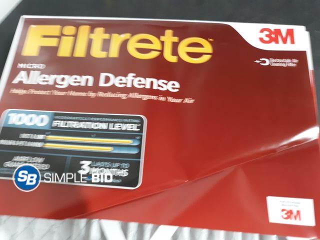 Lot 58-28778 - Lot of (2) 3M Filtrete Allergen Defense Filters 16 x 25 x 1