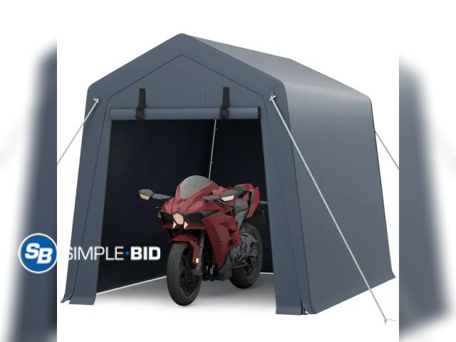 Lot 58-50268 - Garvee Portable Outdoor Storage Shed 6x8 FT