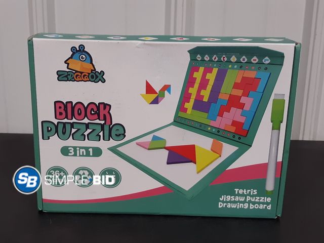 Lot 58-23537 - Tetris Jigsaw Puzzle Drawing Board - Block Puzzle - Appears Unused