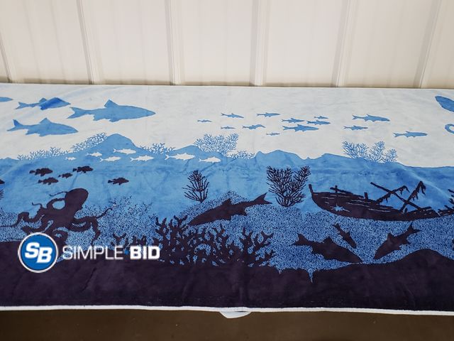 Lot 58-66881 - Kid's BEACH TOWEL - Ocean Life - appears unused