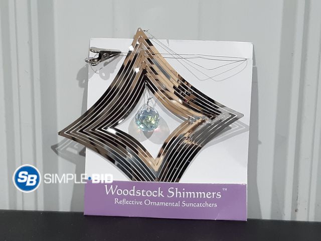 Lot 58-28533 - New Woodstock Shimmers Reflective Ornamental Suncatchers