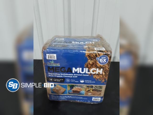Lot 58-31857 - Plant Best Mega Mulch - Expanding Sustainable Ground Cover From Organic Coconut Coir 17.6lbs