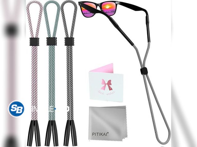 Lot 58-50925 - 3 Pack Eye Glasses Strap Sunglasses Eyeglasses Holder for Men Women Kid Eyewear Rope String Keeper L...