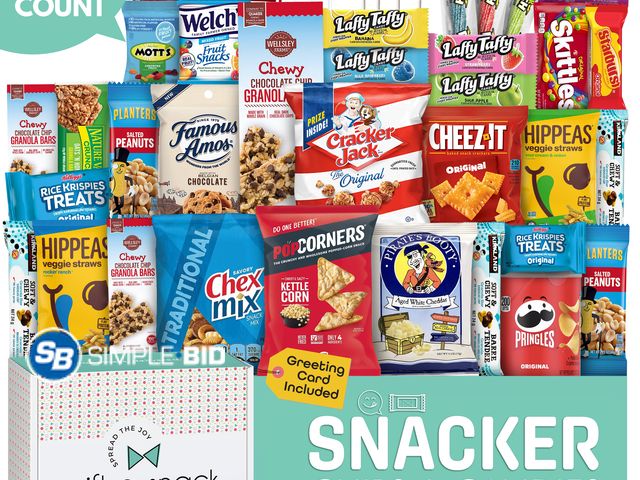 Lot 58-29655 - New Gift a Snack Chip Variety Snack Box - Snack Pack Variety Box, 42 Count