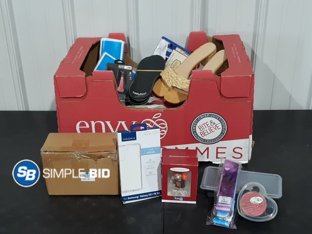 Lot 58-27855 - BOX of small amazon items - variety of items - unused