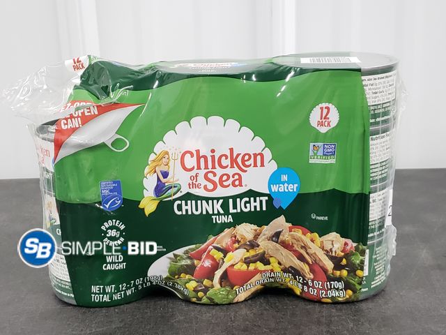 Lot 58-29812 - CHICKEN OF THE SEA tuna - 11 cans - unopened