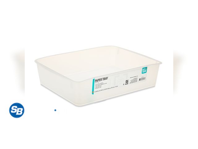 Lot 58-38215 - Lot of (7) New Pen+Gear Plastic Letter Tray, Letter Size Paper Sorter, Clear