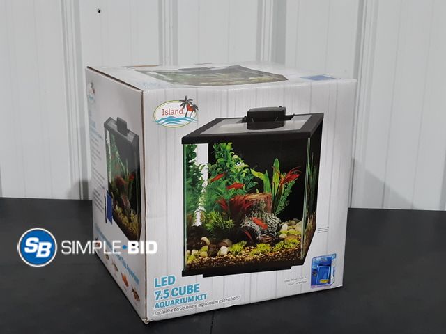 Lot 58-34606 - Island LED 7.5 Cube Aquarium Kit - appears unused