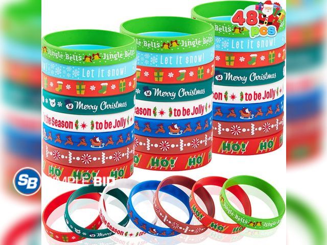 Lot 58-68337 - New Joyin Silicone Bracelets - 48 in bag