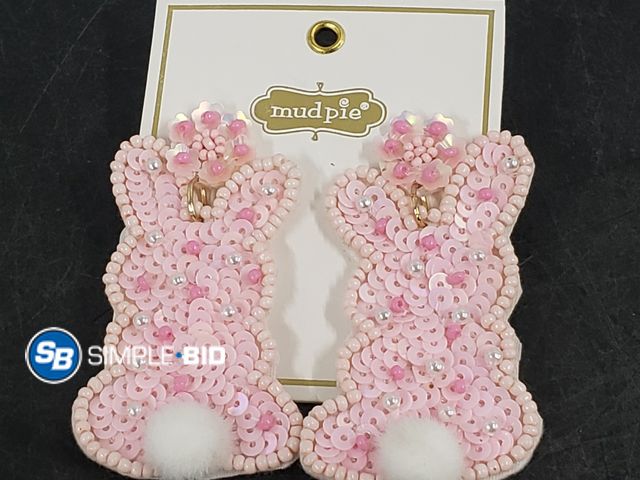 Lot 58-60472 - New Mudpie BUNNY earrings