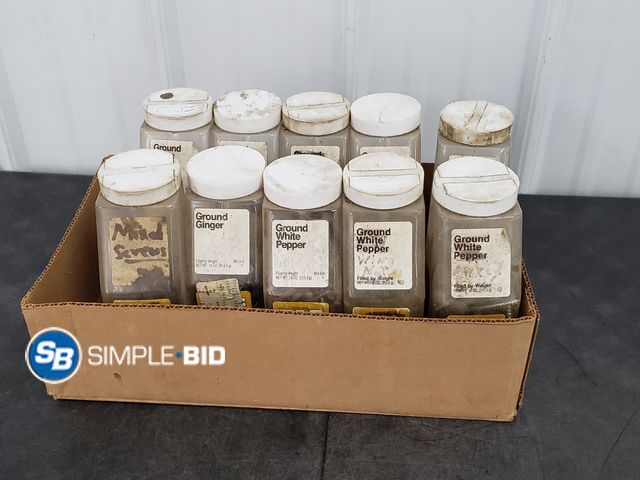 Lot 58-83537 - Lot of (10) Bottles with Misc Nuts, Bolts, and More