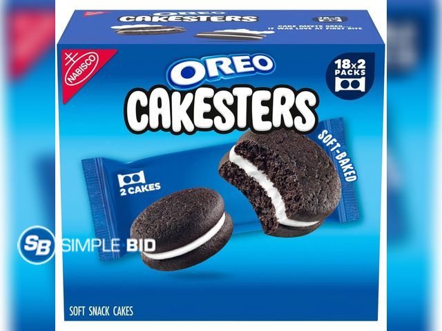 Lot 58-71820 - Oreo Cakesters, 2.02 Ounce (Pack of 18) - unopened - expired