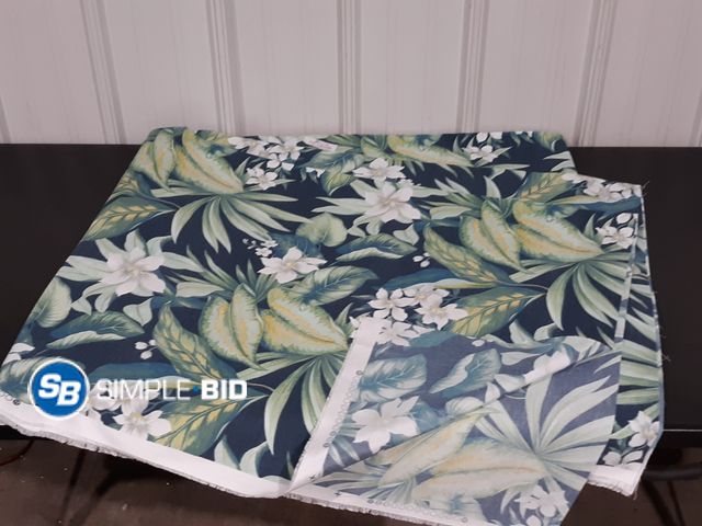 Lot 58-18096 - New Aquarelle Look Orchid Flowers Fabric