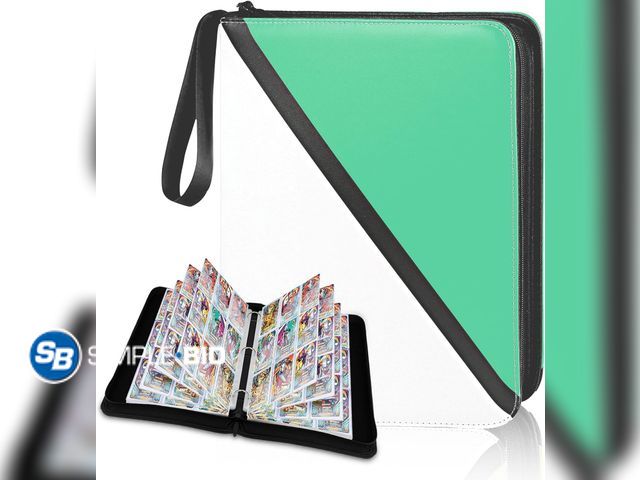 Lot 58-38928 - New Trading Card Binder 9 Pocket, 900 Pockets Card Holder with 50 Removable Sleeves for Game Cards,P...