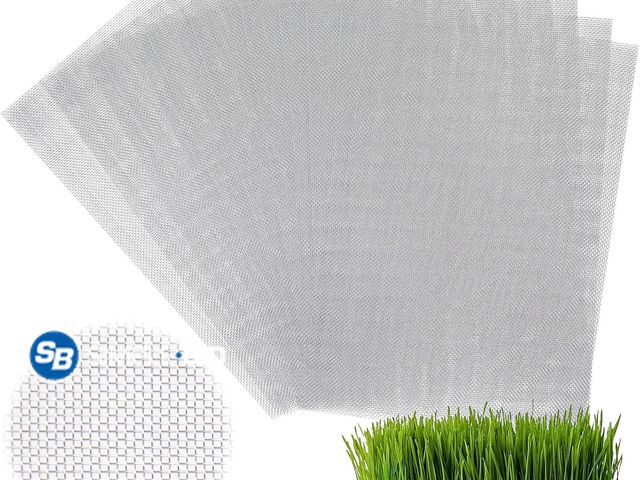 Lot 58-38856 - New BOUTICOL 10 Pcs Seed Sprouting Tray Mesh Mat, 8.3 x 11.8 Inches Stainless Steel Seed Sprouter, H...