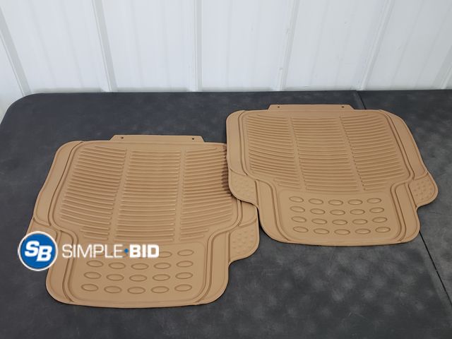 Lot 58-75424 - Set of (2) Brown Rubber Floor Mats