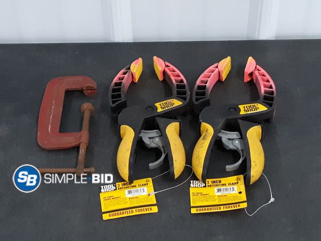 Lot 58-33355 - Lot of (3) Clamps