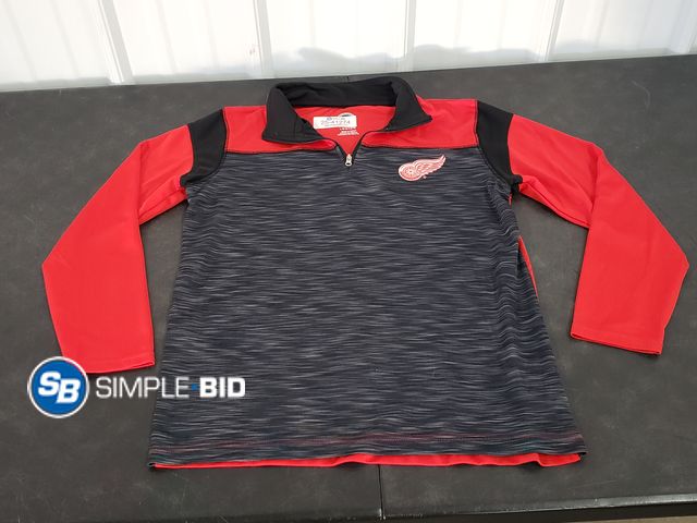 Lot 58-41274 - BOYS! NHL Detroit Red Wings - 1/4 zip - SIZE L - in good condition
